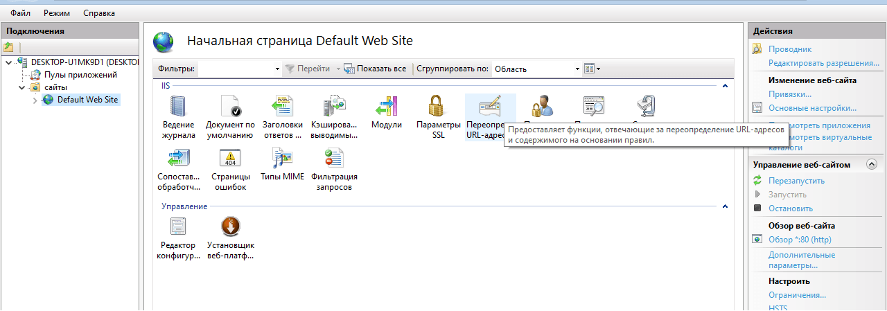 Переопределитель IIS